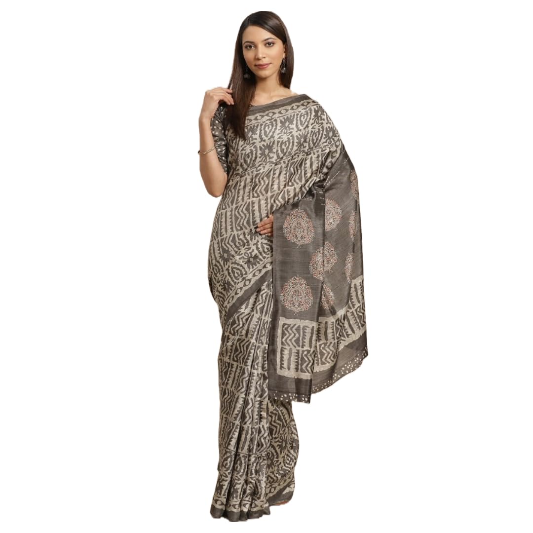 Glorious AvenueWomen Printed Saree with Unstitched Blouse Piece | Ladies Traditional Festival Function Dress
