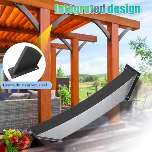 Kit de soportes para pérgolas para estructuras de madera, soporte resistente de ángulo de 45°, brida angular de refuerzo interior para casas en los árboles, cabañas y patios (paquete de 6 piezas) miniatura 5