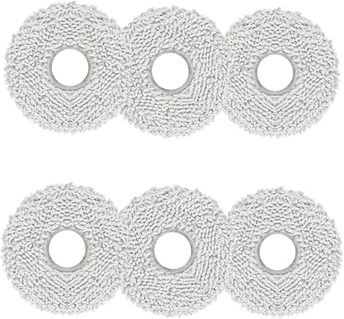 KIOMOKI 繰り返し用モップセット 6枚 for ECOVACS エコバックス 掃除機モップ X2 OMNI/T10 OMNI /T20 OMNI水拭き 交換用アクセサリー ロボット掃除機 交換用 Mop Pad 消耗品（6枚）