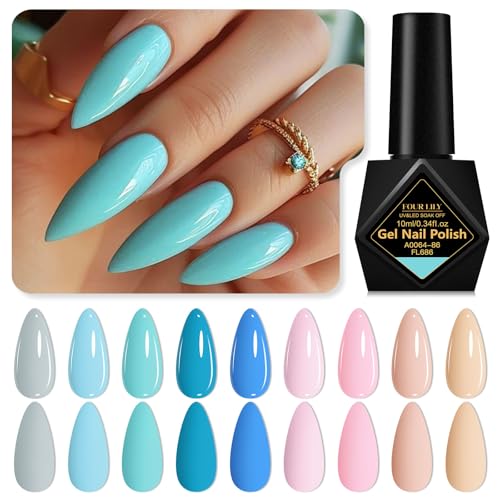 Set de esmaltes de gel nude 12 piezas 9 colores miniatura 3