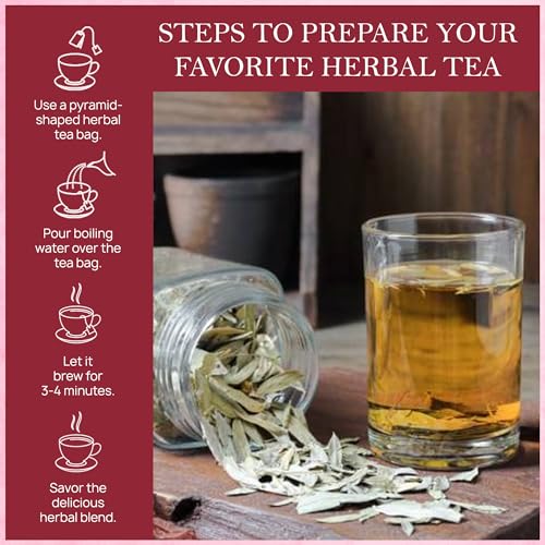 Image of Tealeaf & Co. Senna Tea Blended with Fresh Herbs - Pure Herbal Tea Bags with Senna Leaves Extract - Flavored Herbal Blend - Low Caffeine - Gluten Free - 50 Teabags
