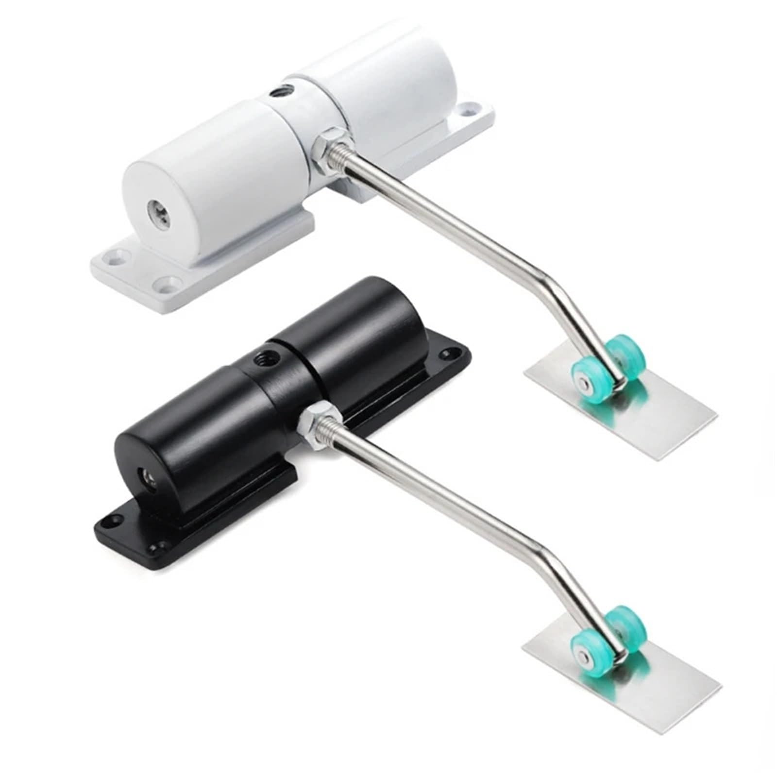 Simple Small Door Closers Spring Self Mute Closing Door(Black)