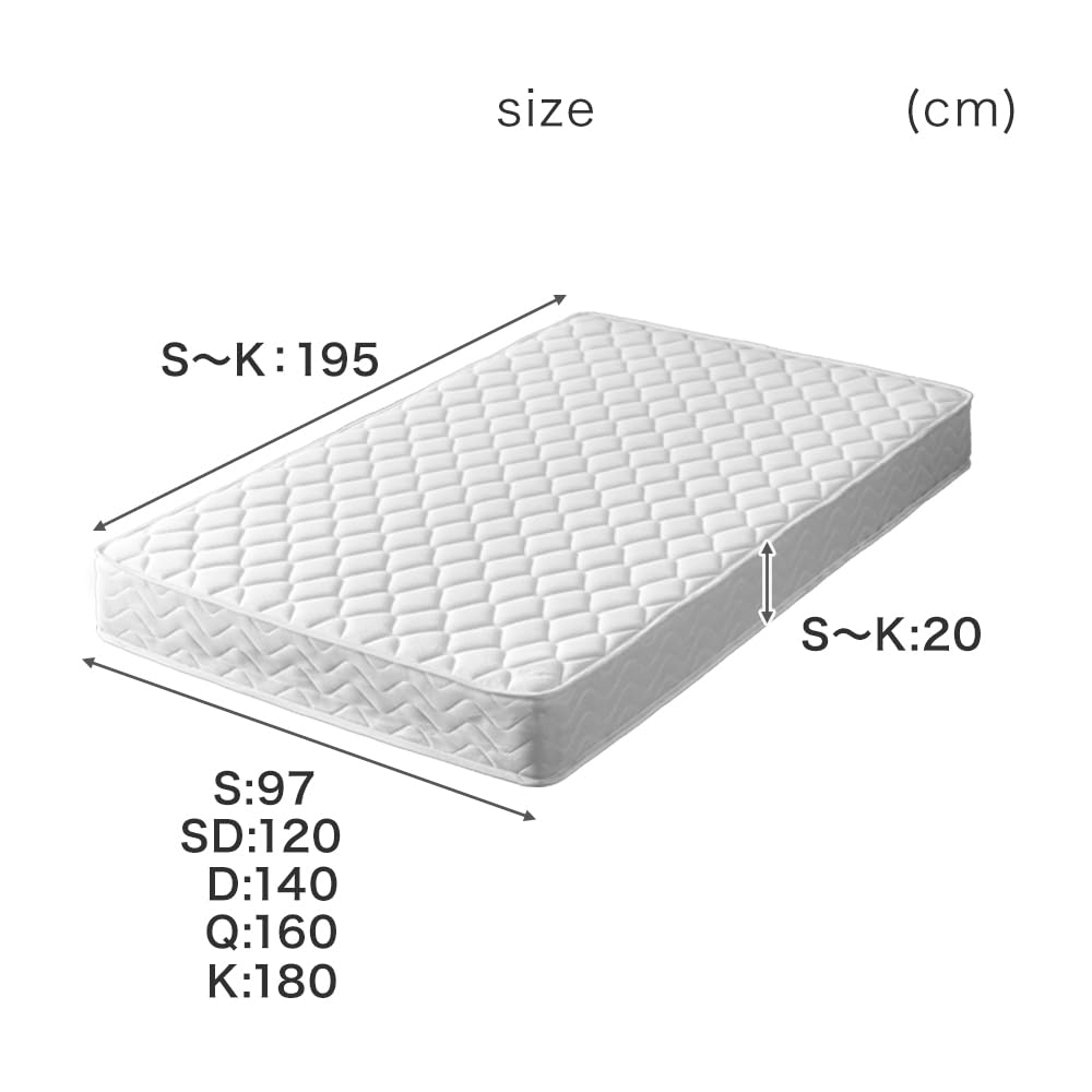 新品・未使用　国産ボンネルマットレス86×195×18cm kohnan-eshop_4522831257362