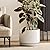 LE TAUCI 12 Inch Pots for Plants, Ceramic Pots for Indoor Plants, Plant Pots for Home & Office, Modern Flower Pots Fit Mid Century Plant Stand, Planters with Drainage Holes and Saucers, White
