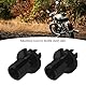 Be In Your Mind 2 x Bremskupplungskabel, Leitungseinstellschraube, M10 x 1,25, Drosselklappen-Einstellschraube für Motorrad, Fahrrad, Roller, ATV, Schwarz