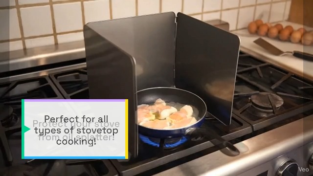 STOVE GARD SMBT×NTS オプションセット Fox Run Non-Stick 3 Sided Splatter Guard for Stove Top and Frying