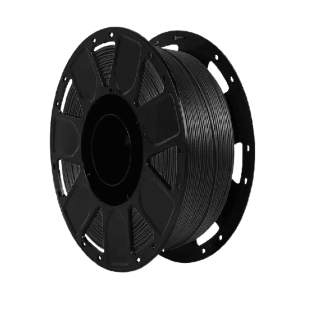 CR Ender Series- PLA 3D Printer Filament 1.75mm, Upgrade Stronger Toughness Printing Consumables, Dimensional Accuracy ± 0.03 mm, 1 KG (2.2 LBS) Spool Fit Most FDM 3D Printer (Black)