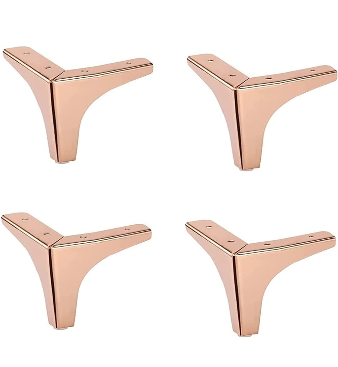 Zohra Hardware Sofa Hardware Leg 4 Inch / 10 Cms Sofa Furniture Glossy Finish Stainless Steel Heavy Model T Shaped Sofa Leg Set of 4 (4 inches, Rose Gold) (B0BH46WV3X) Amazon Price History, Amazon Price Tracker