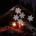 EAMBRITE LED Snowflake Projector Light Decorated Snowflake Spotlight for Holiday Christmas Wedding Party (led Snowflake Projector)