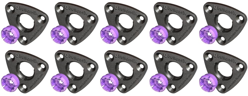 Button Fix Type 3 Bracket Push-On/Pull-Off Mount Connecting Parallel Panels x10