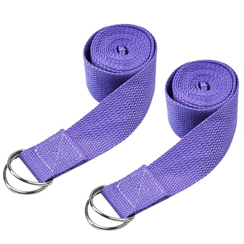 POPETPOP Yoga Straps for Stretching 2pcs Stretch Band Buckle Lightweight Sturdy for Flexibility Workout
