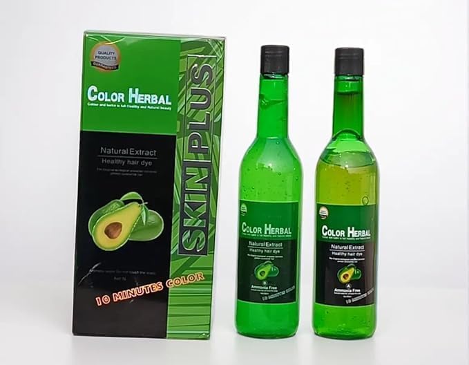 Image of Hair Gel Dye Natural Extract Hair Color Dye for Both Men, Women Black Hair Dye (500ml x 2)