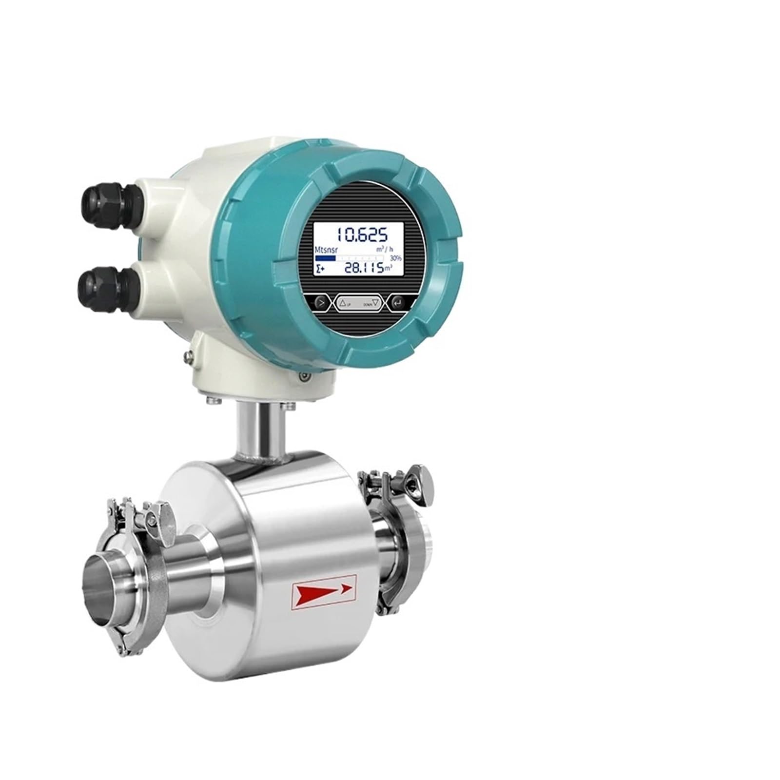 KSZHZYMGX Electromagnetic Flowmeter Water Liquid Magnetic Flow Meter for Conductive Liquid Clear Sewage Wastewater(DN40)