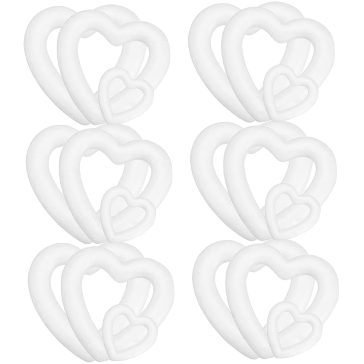 Cabilock 3 Set di Kit per Realizzare Ghirlande in Schiuma A Forma di Cuore per Decorazioni per La Casa Personalizzate Adatte per Progetti Fai da Te 18 Pezzi*3
