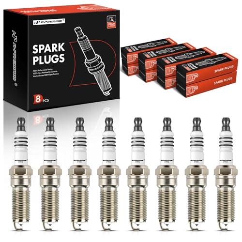 A-Premium Iridium Platinum Spark Plugs Compatible with Chevr...