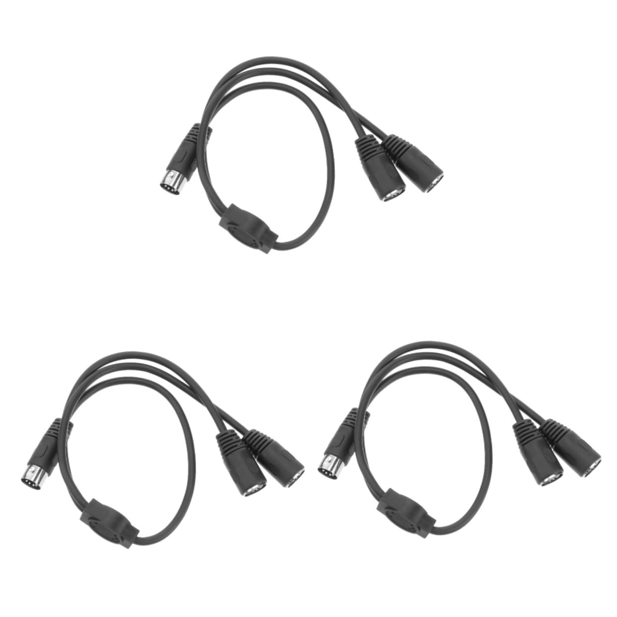 BESTonZON 3 Pezzi Diviso In Due Cavo Audio Adattatore Midi Cavo Din Splitter A 5 Pin Cavo Midi Y Splitter Cavo Splitter Midi Cavo Midi Maschio A Doppio Femmina Adattatore Din A 5 Pin