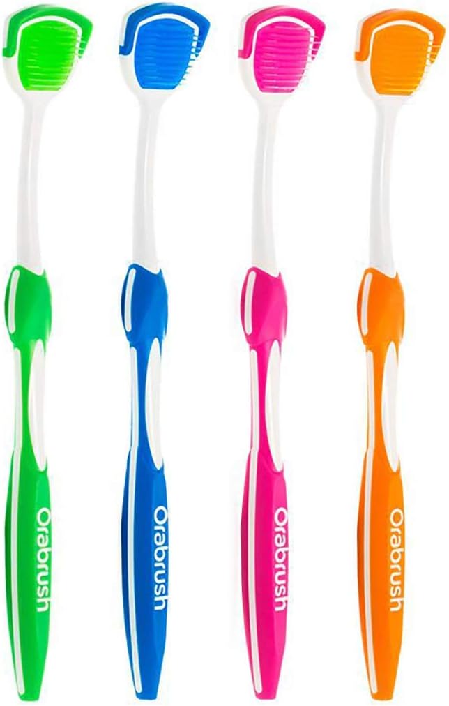 Amazon Com Orabrush Tongue Cleaner 4 Brushes Health Personal Care