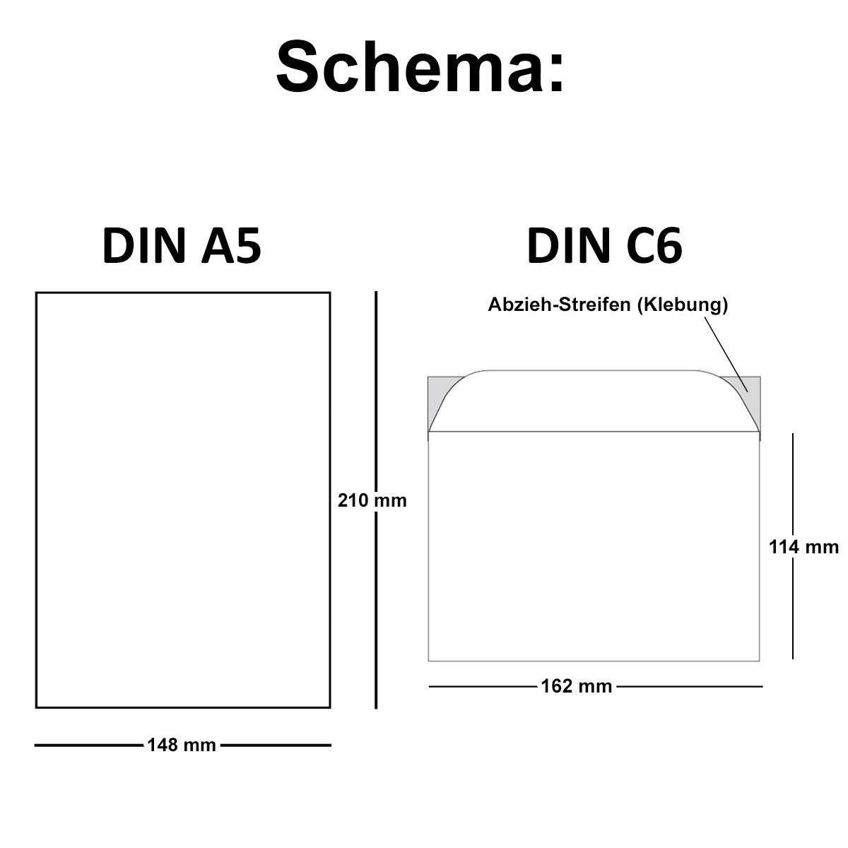 250x Trauer-Papier-Sets DIN A5 Brief-Papier & DIN C6 Trauer-Umschläge I schwarzer Trauer-Rand I 148 x 210 cm I für Laser & Inkjet I TrauerPapiere by GUSTAV NEUSER®