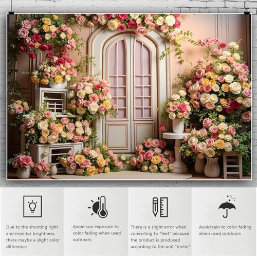 Fondo Fotográfico YongFoto Retro Floral 10x8ft miniatura 6
