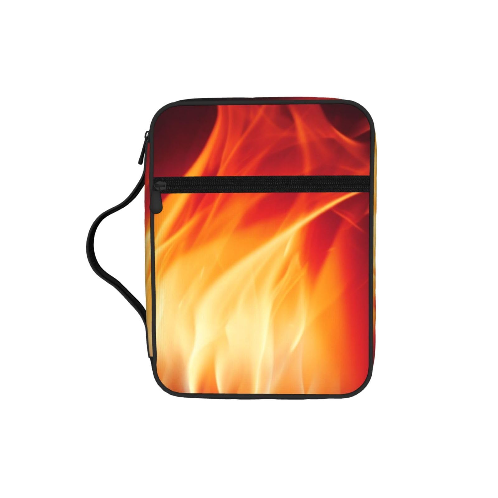 Flames Matches Bible Cover Case Waterproof Bible Bag With Handle Organizer Storage Book Cover For Bible Study