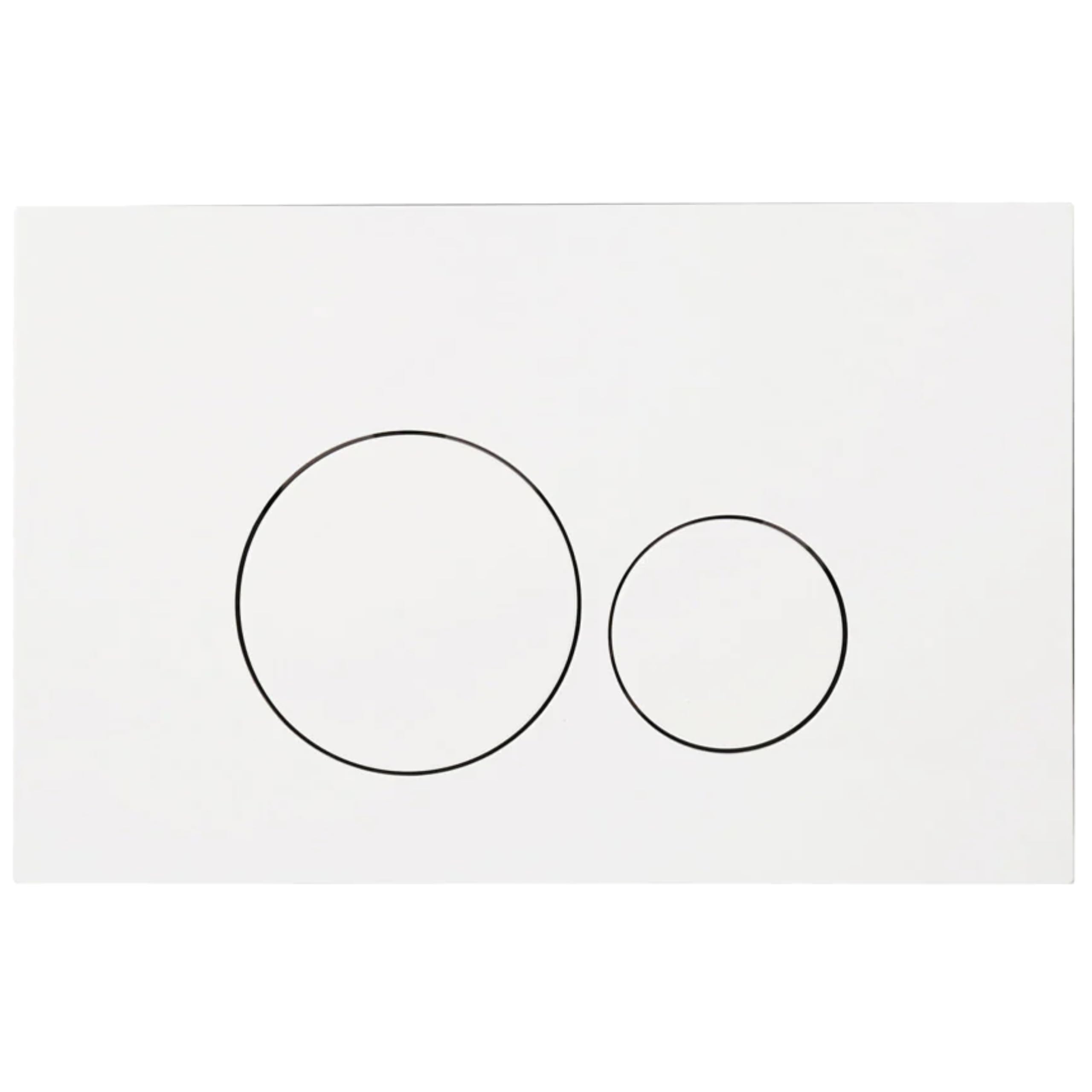 AQUAUNO Plaque de Commande WC Blanc Mat – Boutons Ronds – Double Chasse Éco – Compatible Geberit Sigma – Finition Discrète – En ABS Durable et Facile à Nettoyer