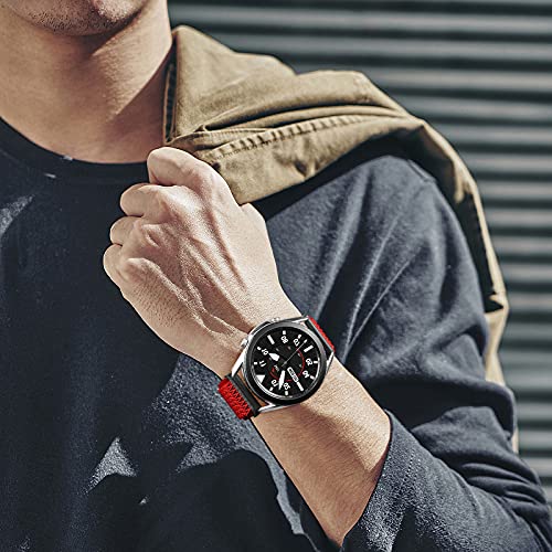 Image of Easuny 22mm Watch Bands Compatible for Samsung Galaxy Watch 3 45mm Band /Galaxy Watch 46mm /Gear S3 Frontier, Stretchy Adjustable Elastic Nylon Woven Loop Wristband for Men Women