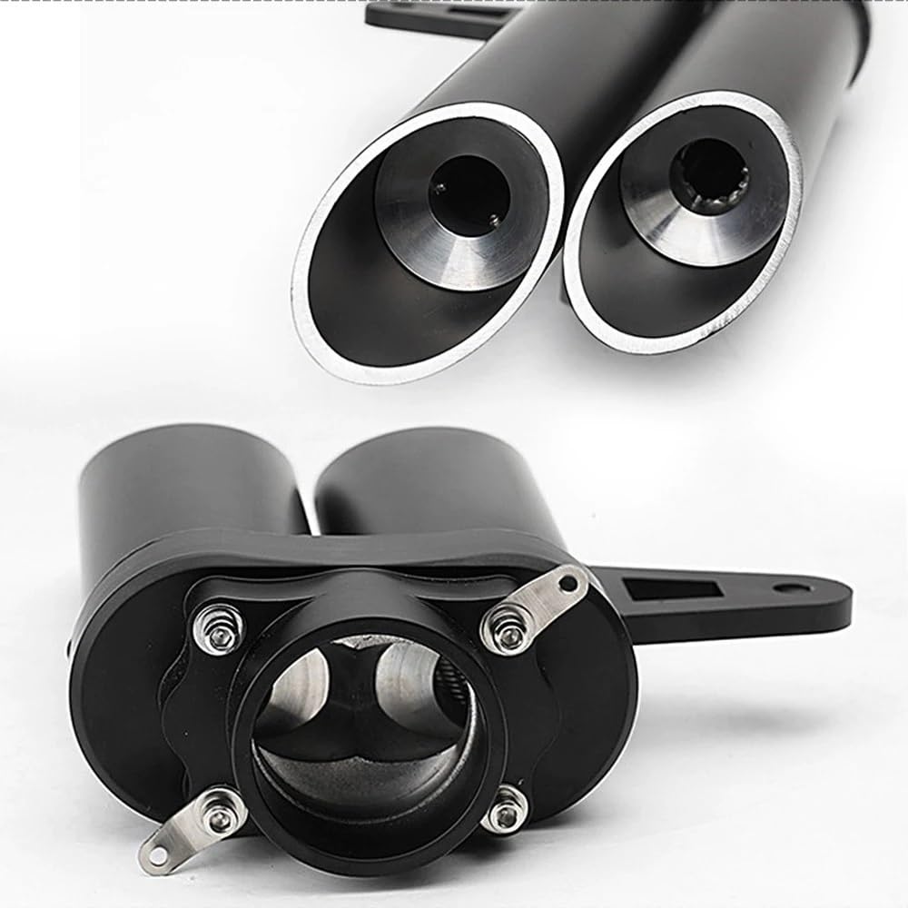 motocyklowy wydech Pasuje Do R3 R6 GSXR CBR1000R Otwór Rura Wydechowa Zmodyfikowane Części 51MM Uniwersalny Podwójny Tłumik Motocyklowy(B 350MM)
