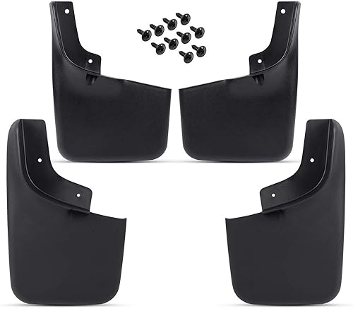 CHEDA Guardabarros delanteros y traseros compatibles con Ford 2004-2014 F150 F-150 con guardabarros modelo 4 unidades