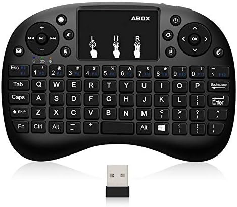 2.4GHz Multi-media Portable Wireless Handheld Mini Keyboard with Touchpad Mouse for Raspberry Pi,XBox 360, PS3,PC, PAD, Android TV Box, HTPC- Operating range up to 20 meters