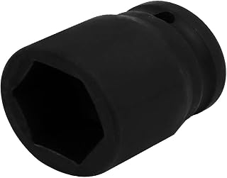 New Lon0167 3/4-inch Square Drive CR-MO 28mm 6 Point Hex Impact Socket Black(3/4-Zoll-Quadrat-Laufwerk CR-MO 28 mm, 6-Punkt-Sechskant-Stecksockel schwarz