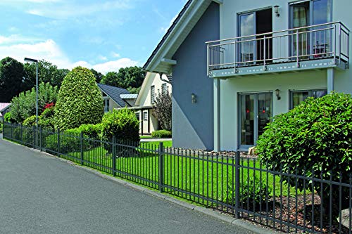 Alberts 510459 Einzeltorset Chaussee, zum Einbetonieren | verschiedene Höhen - wahlweise in verschiedenen Farben | anthrazit | Höhe 120 cm | Breite 1 m