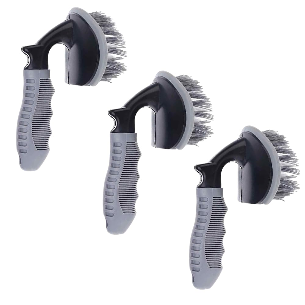 Asryd T-Type Car Tire Cleaning Brush Scrubber with Antislip Handle Multi-Functional SUV Tyre Wheel Rim Hub Washing Cleaner 3 Pcs-image-43