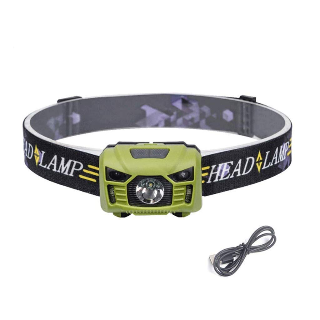 Stirnlampe, Stirnlampe, Taschenlampe mit weißem Licht und Reiseetui, super heller Scheinwerfer für Wandern, Laufen, Camping