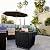 TheElves Fire Pit Cover,30 Inch Square Firepit Covers Gas Fireplace Propane Fire Pit Table Cover
