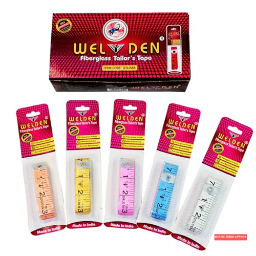 Welden Measuring Tape(Pack of 10) | Inch Tape | Sewing/Tailor Measuring Tape 152 cm/60 Inches, Measuring Tapes for Cloth Measure, Finest Export Qualit