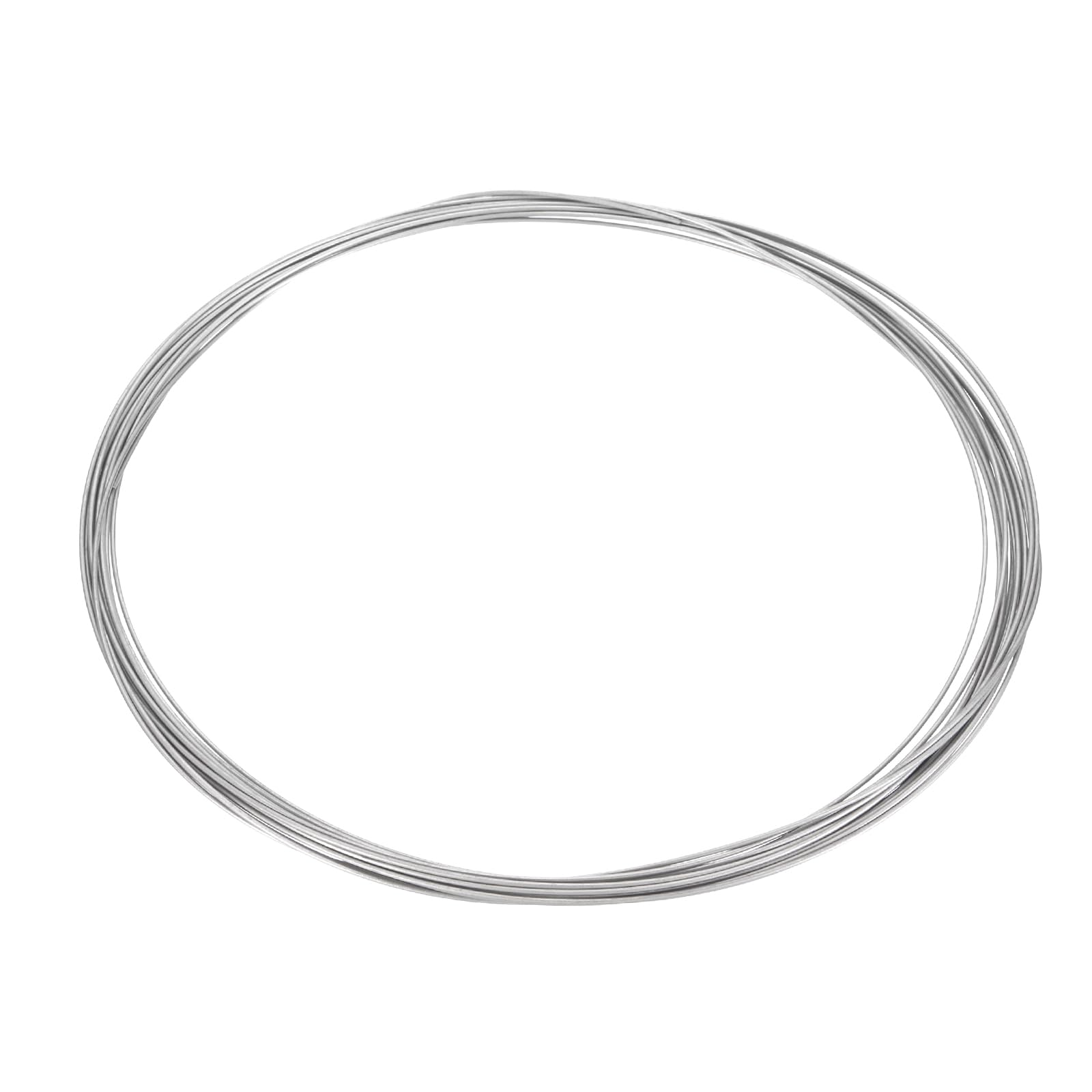 sourcing map Titanium Wire, 10 Feet x 1mm 18 Gauge TA2 Pure Titanium Soft Welding Round Metal Craft Wire for Jewelry Crafts Making Soldering Electric Power (Silver Tone)