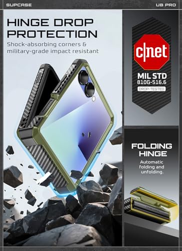 Image of SUPCASE for Samsung Galaxy Z Flip 7 Case with Built-in Kickstand, Guldan