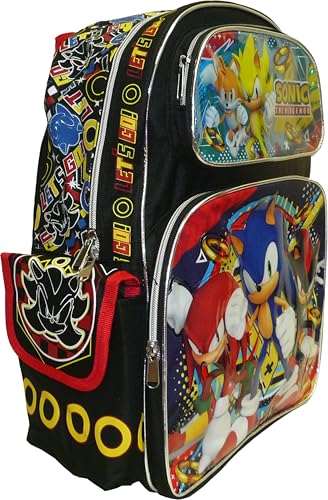 Ruz Sonic The Hedgehog 16-inch Large School Backpack2