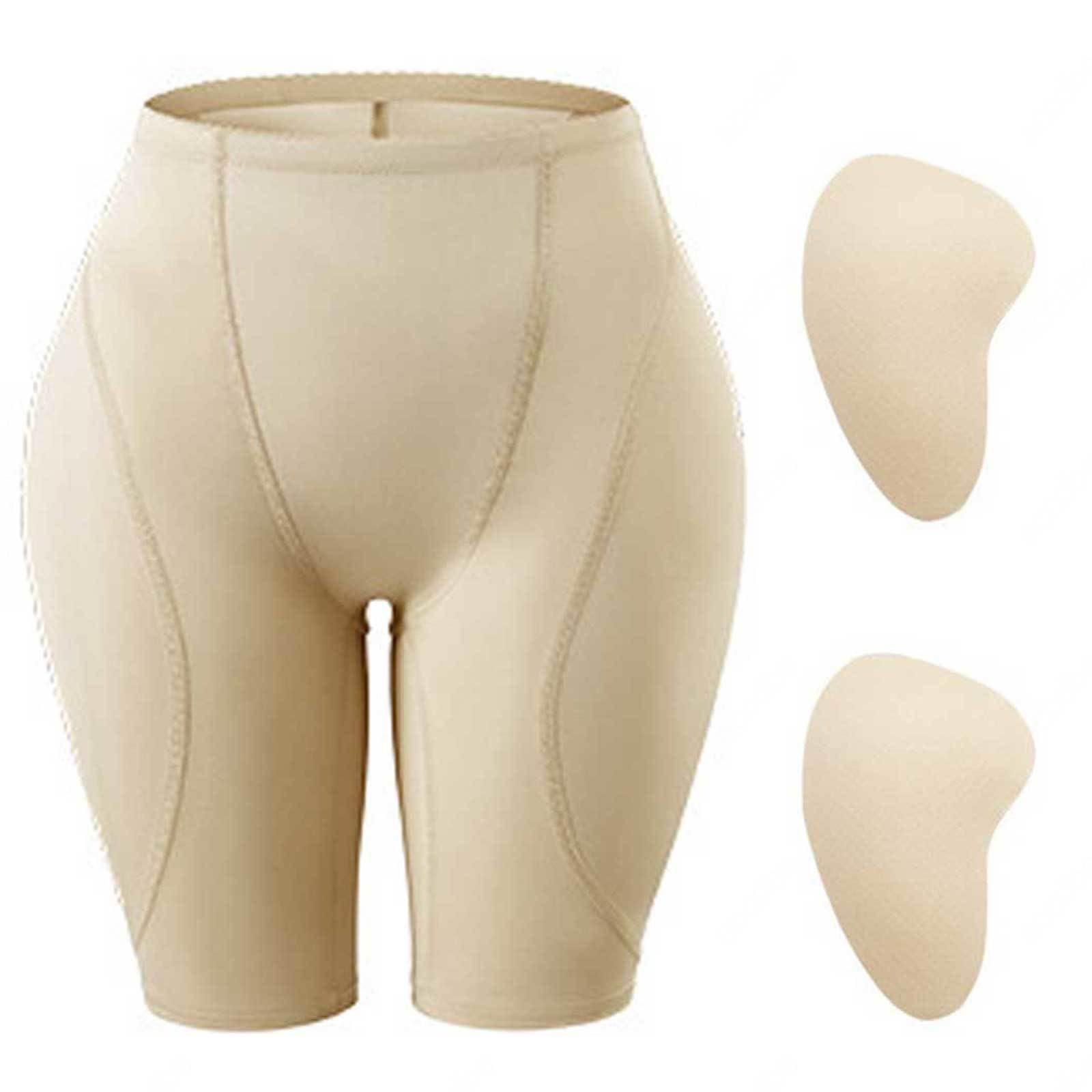 Sexy outfit MMRTDJDR Modelująca brzuch Bielizna modelująca Butt Lifter Spodenki Hip Pad talia Trainer dla kobiet Pod ubraniami Beżowy L