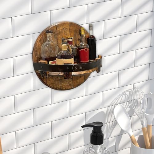 Support mural pour bouteilles de vin de salon chic