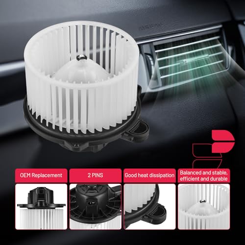 Image of BDFHYK AC Heater Blower Motor Fan 700133 Compatible with Hyundai 03-11 Accent,06-11 Azera,09-10 Entourage,06-10 Sonata,Compatible with Kia 07-10 Magentis,08-10 Optima,HVAC Blower Motor Assembly PM9247