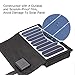 Sunkingdom Solar Charger 60W Portable Solar Panel Charger with 5V USB 18V DC Dual Output Waterproof Camping Foldable Solar Charger for Cell Phone Tablet GPS iPhone iPad Camera Electronic Device