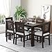 SONA Art & Crafts Capsule Solid Sheesham Wood Dining Table Set 6 Seater Dinner Dinning Table with 6 Chair for Dining Furniture for Living Room Home Hotel Office Self Assembly