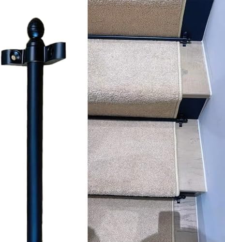 Modern Carpet Runner Rods - 40in (101.6cm), 12 Pcs, Easy Install Home Décor Accessories, Ideal for Stylish Interior Design & Floor Protection