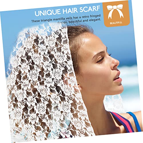 Lace Scarf for Women Decorative Lace Shawl Lightweight Veil for Parties Costumes and Daily Wear Feminine Design for Stage Performance and Special Occasions3