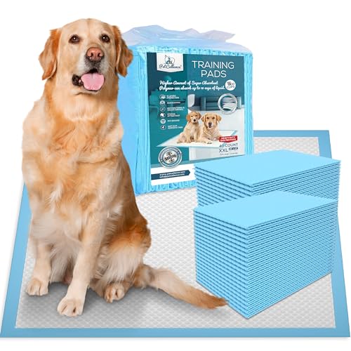 Puppy Pads XL โ 28โณ x 34โณ Extra Large, Super Absorbent, Leak-Proof Dog Training Pee Pads โ Waterproof, Non-Slip with Sticky Tapes, 6-Layer Protection, Odor Control (XL โ 28โณ x 34โณ- 40ct) Puppy Pads XL โ 28โณ x 34โณ Extra Large, Super Absorbent, Leak-Proof Dog Training Pee Pads โ Waterproof, Non-Slip with Sticky Tapes, 6-Layer Protection, Odor Control (XL โ 28โณ x 34โณ- 40ct)