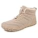 Barefoot Boots for Women Winter Warm Fleece Snow Boot Comfortable Non-Slip Water Resistant Shoes Fashion Wide Toe Non Slip Boots Slip On Barefoot Footwear Zero Drop Snow Boot