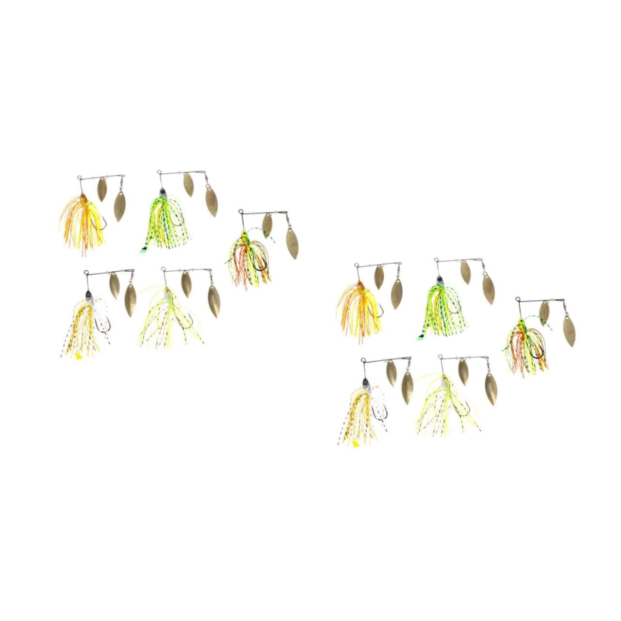 TOYANDONA Cebo Falso Señuelo De Pesca Artificial Cebos De Pesca De Colores Imitación Pesca En El Mar Señuelos De Pesca Cebos para Peces Barba Metal