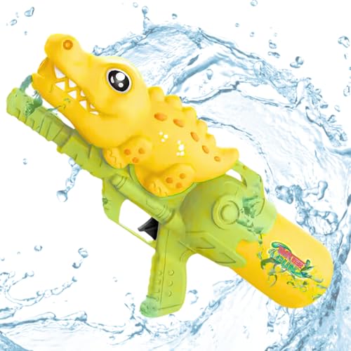 Image of Storio Cutest Crocodile Manual Holi Pichkari Water Gun Toy for Kids for Holi with 20Ft Range |High Pressure Mechanism Ideal Outdoor Toy for Pool & Beach Fun