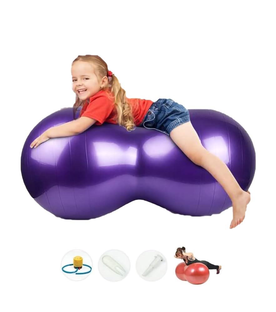 Amazon | MICHEALWU ピーナッツ型 ヨガ バランスボール